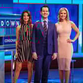 Susie Dent with Jimmy Carr and Rachel Riley on 8 Out of 10 Cats does Countdown