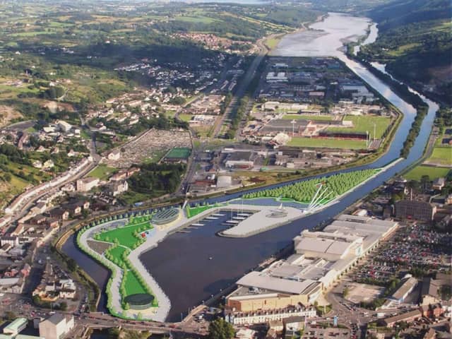 An artist's impression of how the Albert Basin Park could look.