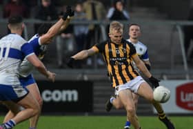 Cian McConville slots one over the bar for Crossmaglen in last year’s Championship quarter-final.