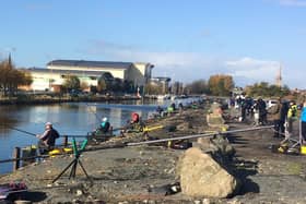 The ‘coalyard’ match stretch at the Albert Basin at the Home International of 2015.
