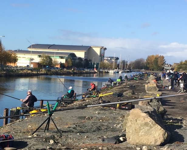 The ‘coalyard’ match stretch at the Albert Basin at the Home International of 2015.