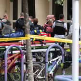 French police have said that a teacher was killed and another two people were injured after a fatal stabbing attack at a high school in the northern city of Arras. (Credit: AFP via Getty Images)