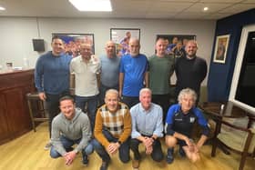Newry City Past Players at the launch of the Past Players Association at The Showgrounds.  