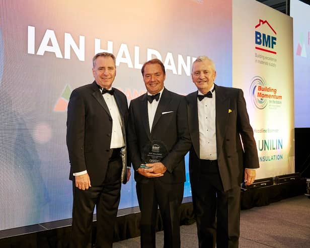 Ian Haldane, who was Group Managing Director at Haldane Group for over 25 years, was presented with the Honorary Achievement Award, celebrating his commitment to training and development, in addition to his impact to the wider sector.