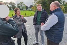 Liz Kimmins MLA and Cllr Cathal King met with representatives from the PSNI and Department from Infrastructure in relation to diffing on the Dublin Road.