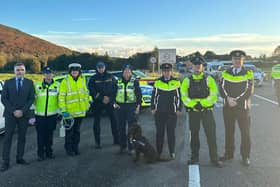 Officers who took part in the cross-border operation.