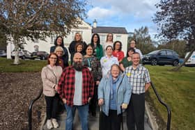 Staff from the Southern Health and Social Care Trust stroke service and Care Opinion, with service users and representatives from the Stroke Association who are working together to improve patient feedback. 