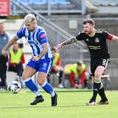 Newry's Adam Salley(pictured) was their lone goal scorer in a 3-1 defeat away to Loughgall on Saturday afternoon. Credit: INPHO/Stephen Hamilton
