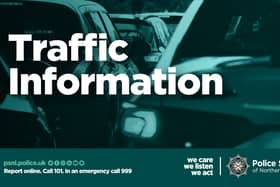 PSNI are warning of traffic disruption.