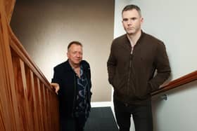 New documentary, ‘Lost Boys: Belfast’s Missing Children’ to screen locally in Newry Omniplex. Pictured left to right are: Producer Ed Stobart and Director Des Henderson.