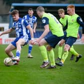 Newry City's John McGovern (pictured) made his return to league football for the first time in six months last week against Loughgall.