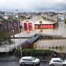 The public are advised to avoid Newry City Centre as it is experiencing widespread flooding. Pic: Jonathan Porter/Presseye