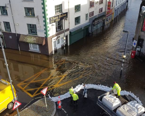 A major clean-up operation is under way in Newry.
