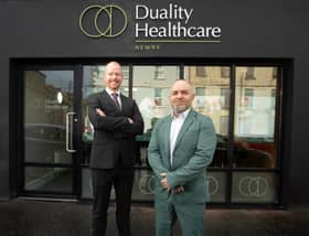 Duality Healthcare's John McEvoy and Dr Declan Morgan.