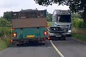 Footage of idiotic drivers caught on dash cams has been released by West Mercia Police Picture: West Mercia Police / SWNS