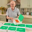 Giant pill box reminder for meals