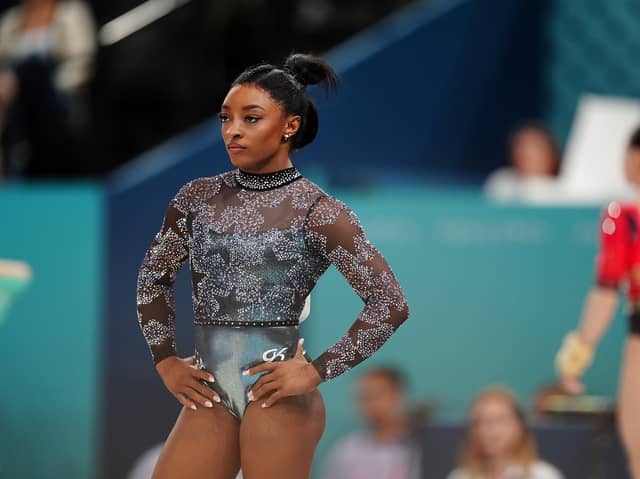 Take inspiration from Simone Biles dazzling gymnastics outfits for your summer swimwear
