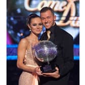 Artem Chigvintsev after winning Strictly Come Dancing in 2010 with Kara Tointon 