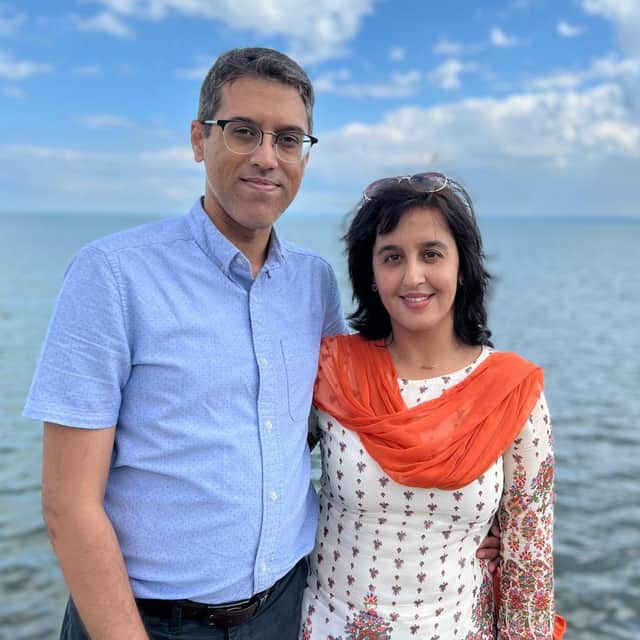 Osman Malik with wife Maria.