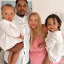 Camilla Do Rosario, 30, Timas Do Rosario, 30 and their two girls - Bella, 4, and Rosie, 2.