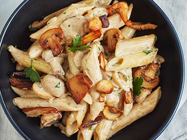 Gareth chose a mushroom pasta dish for one of his four meals