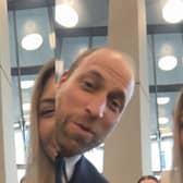 Prince William gives Ulster student ideal excuse for being late.