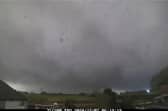Time-lapse footage shows change in wind direction as Storm Darragh hits the UK.