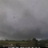 Time-lapse footage shows change in wind direction as Storm Darragh hits the UK.