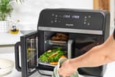 The dual doors of the XL Air Fryer Oven make access really easy 