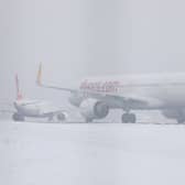 The now open runways at Manchester Airport.