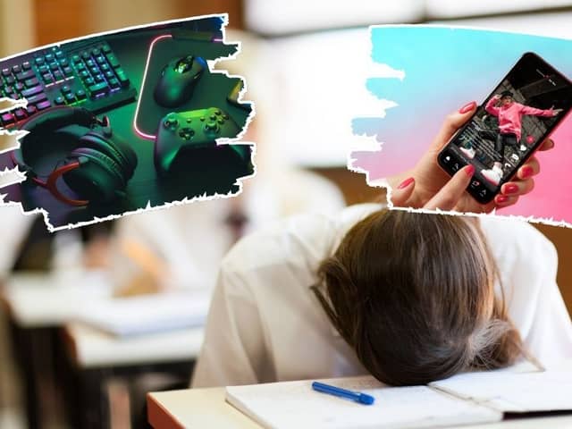 Common red flags include passing up on spending face-to-face time with friends, or secretly staying up late on phones or computers