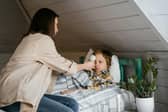 There was almost double the number of children in hospital with RSV compared with the same week last year. 