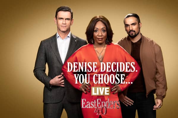 EastEnders will celebrate its 40th anniversary with a special week of episodes, including one live episode in which viewers can vote on Denise's storyline. 