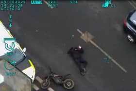 A reckless teenager, 17, was forced off his e-bike after a high-speed chase in Blackpool