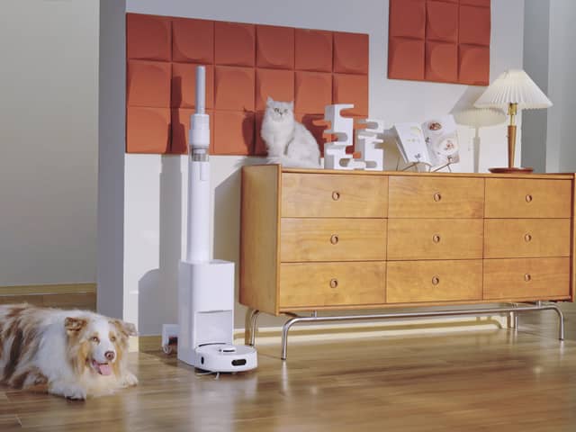 The SwitchBot K10+ Pro Combo is a robot vacuum and a handheld in one