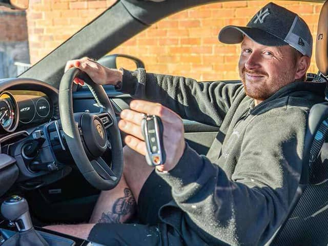 Sean Pitkin paid just 26p for his prize draw entry - and hit the jackpot