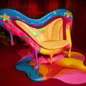 This is what the Diary Room chair at the Celebrity Big Brother house looks like for 2025