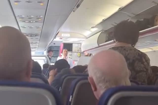 Police held up our flight for 90 minutes over crews false phone-theft claim