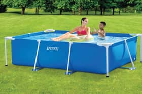 The Intex Rectangular pool comes in two sizes 