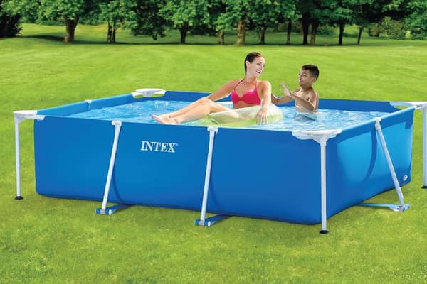 The Intex Rectangular pool comes in two sizes 
