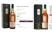 Two identical 16-year-old Lagavulin bottles, two different prices - so what is the twist? 