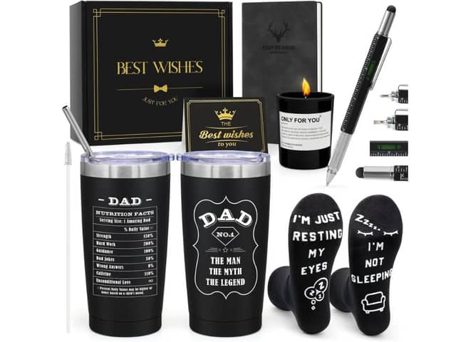 Six individual gifts in a presentation box would normally cost £24.99 - and there's plenty for your dad to play with