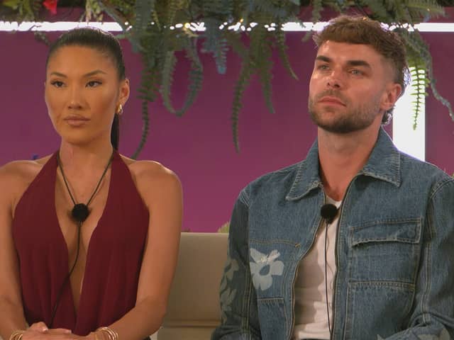 Sophie with Harry on Love Island