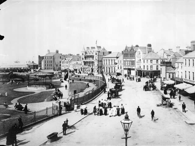 The Esplanade, Bangor, County Down, viewed from Central Hotel, in around 1900