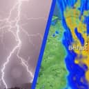 Met Office thunderstorm warning in place for parts of Northern Ireland.