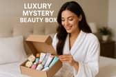 86% off the Wowcher mystery beauty box featuring  luxury brands such as Elemis, Liz Earle and Clarins