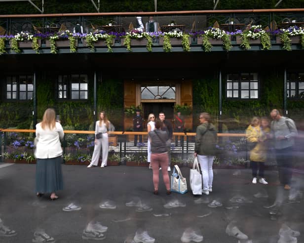 The player's entrance to Centre Court at Wimbledon