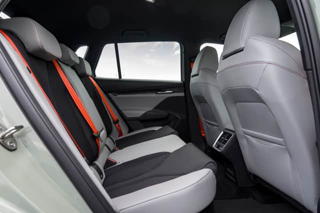 Rear space is pretty good for the size of car - four people fit in well