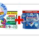 Amazon Prime Day top deal: stock up on Ariel Big One laundry pods and Finish Quantum dishwasher tablets for huge savings