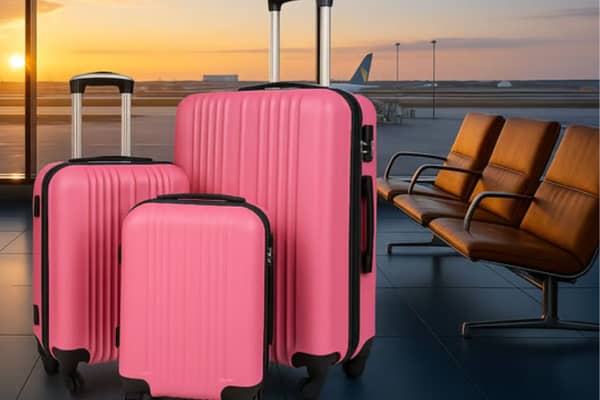 Last minute holidays: Travel in style and save 70% on this three-piece luggage set from Wowcher 